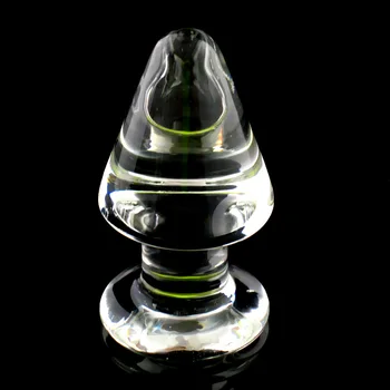Sklenený Análny Plug Crystal Hladké Zadok Plug Análny Korálek G-spot Prostaty Masér Pár Riti Dilator sklenenú Guľu Masér