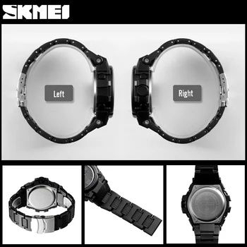 SKMEI Luxusné Bluetooth Digitálne náramkové hodinky Módne Športové Smart Hodinky Mužov Nepremokavé Kalórií Krokomer Hodiny relogio inteligente