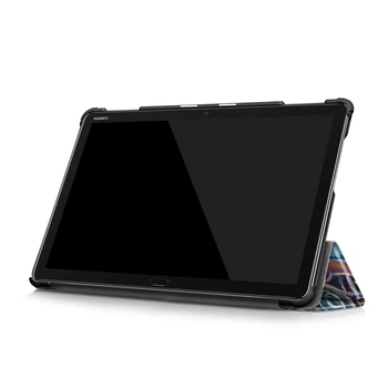 Slim Farba Prípade Huawei MediaPad M5 Lite 10 BAH2-W19/L09/W09 10.1 Stojan Tabletu Kryt na Huawei Mediapad M5 Lite 10 Prípade