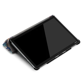 Slim Farba Prípade Huawei MediaPad M5 Lite 10 BAH2-W19/L09/W09 10.1 Stojan Tabletu Kryt na Huawei Mediapad M5 Lite 10 Prípade