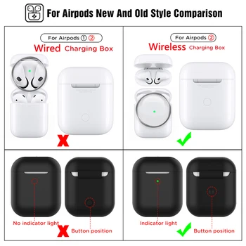 Slúchadlá Puzdro Pre Apple AirPods 2 Bluetooth Slúchadlá Bezdrôtové Slúchadlá Puzdro Pre AirPods 2 Ochranné Puzdro Pre Vzduch Struky 2 Kryt