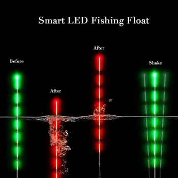 Smart Rybárske Float Gravity Senzor, Elektrické Žiariace Automaticky Farby Pripomínajú Noc Svetelný Plaváky Bobber Smart 21303