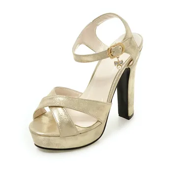Smeeroon 2020 veľká veľkosť 33-43 elegantné pevné farba letná obuv jednoduchá pracka ženy pohodlné sandále sexy topánky platformu žena 48406