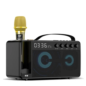 SOAIY K18 Bezdrôtové Bluetooth Reproduktor s Mikrofónom Vonkajšie Prenosné Domov Spievať Strany, Podpora TF Kariet Subwoofer