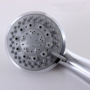 Sprchové 7 Funkcia Sprej Sprcha Rukoväť Sanitárnej Keramiky Montáž Anti-Vodný Kameň Vysoký Tlak Okrúhly Tvar Kúpeľňových Doplnkov