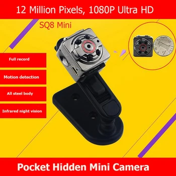 SQ8 Mini DV Kameru, Senzor HD 1080P Full HD Mini DVR 720P Mikro Kamery, DVR, Digitálny Mini Videokamera Camara sq8 mini kamera