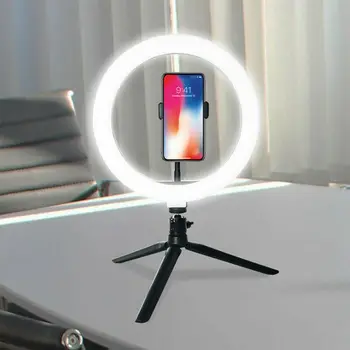 Stmievateľné 10 palcový LED prsteň svetla s statív 360-stupňový Led Lampa Video Svetlo selfie krúžok svetlo pre make-up live Vysielanie 37514