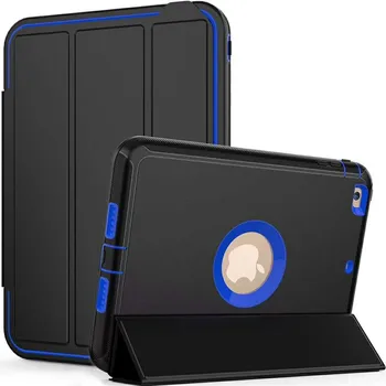 Stojan puzdro pre Apple IPad Mini 4 Farebné Otvor Knihu Modrá