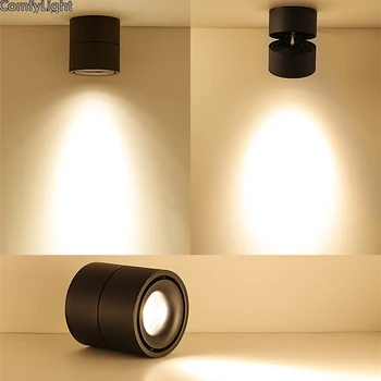 Strop downlight LED stropné svietidlo Otočiť Spot light AC85-265v domov osvetlenie led žiarovka svetla spálňa/montáž izba shopwindow 10097