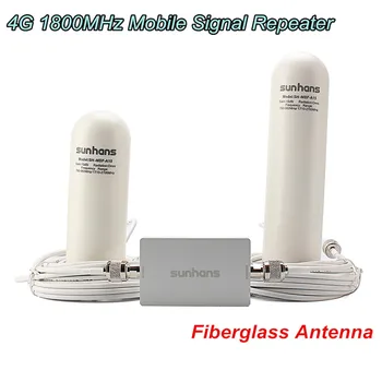Sunhans DCS 1800MHz Signálu Repeater 4G LTE Mobilný Telefón Signálu Zosilňovač, Booster s Káblom + Laminát Anténa