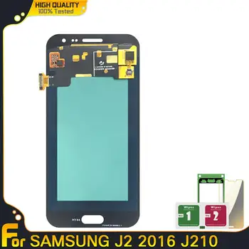 Super AMOLED Lcd obrazovky Pre Samsung Galaxy J2 2016 J210 J210F J210Y J210M J210FN LCD Displej Dotykový Digitalizátorom. Montáž