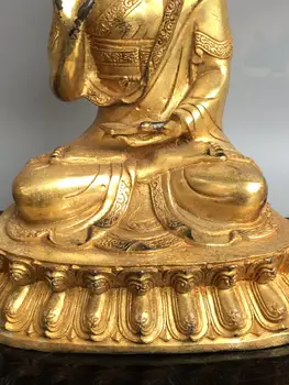 Svadobné dekorácie Čína bohatstvo, priaznivú Pozlátené zonka kaba sochu budhu Holding magické socha v ruke sochy Budhu