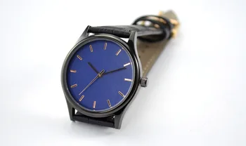 Tajomné Čierne hodinky Rose Gold Index Modrá Tvár I doprava Zadarmo Vítam Veľkoobchod