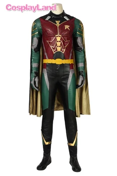 Titans Dick Grayson Robin Cosplay Kostým Halloween Mužov Cosplay DC Nightwing Oblečenie Superhrdina Maškarné Kostýmy s Maskou