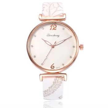 Top Značky Luxusné Hodinky Ženy Quartz Kožené Zlaté náramkové hodinky dámske Hodinky Vodotesný Náramok, Hodinky Dámy Hodiny Reloj Mujer