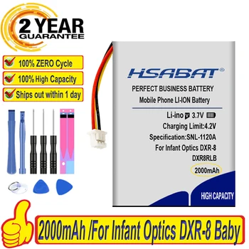 Top Značky Nové 2000mAh DXR8RLB Batérie pre Dieťa Optika DXR-8 Baby Monitor Batérie