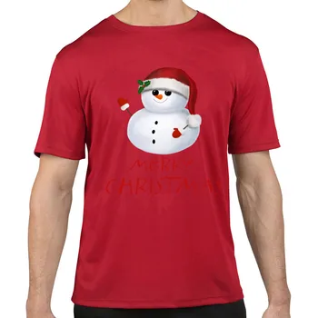 Topy T Shirt Mužov snehuliak, vianočný Móde Vintage Geek Krátke Mužské Tričko XXXL 6114