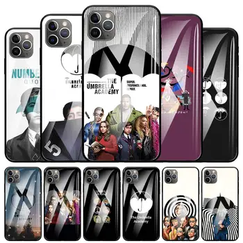 Tvrdené Sklo Telefón puzdro Pre iPhone 12 Mini 11 Pro X XS Max XR SE 2020 7 8 6 6 Plus Kryt Coque Fundas Capa Umbrella Academy