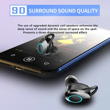 TWS Bluetooth Slúchadlá Bezdrôtové Potlačením Hluku Herné Headset S Mikrofónom Baterka Handsfree Slúchadlá In-Ear Športové Slúchadlá