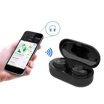 TWS Bluetooth Slúchadlá Nepremokavé Športové Slúchadlá Stereo Wireless Touch Ovládania Slúchadlá S Mikrofónom