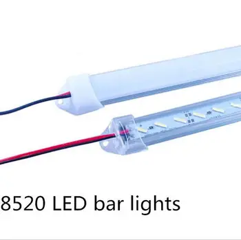 U shell Profil 8520 pevné LED Pás 30 cm 36leds led strip baru pre skrine skrine, kuchyňa s krytom, dvojité čip večeri svetlé