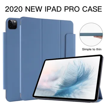 Ultra-tenké PU Kožené Ochranné puzdro pre iPad Pro 11 2020/ 12.9 2020 Magnetické Úplné Pokrytie s Perom Otvoru Držiaka, Flip Case 51667