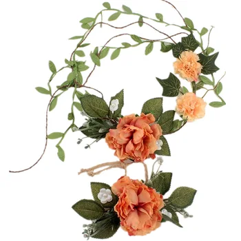 Umelé kvety, Kvetinové Dovolenku hlavový most Nevesta Ženy Kvet Koruny Vlasy Kapely Pearl dekorácie Svadobný dar Zápästie kvet