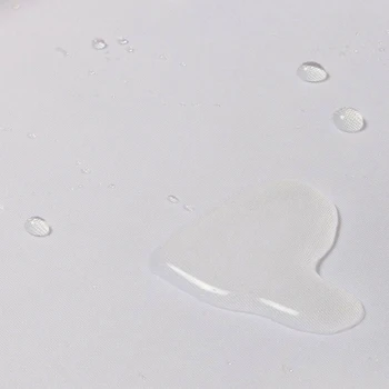 Umývateľný Obyčajný Extra Dlhý Kúpeľ Opony Extra Široký Nepremokavé Sprchový Záves, Biela S 12 Háčiky 39919