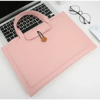 Univerzálny 10 inch-14inch Tablet Notebook Pad Kabelky Aktovky Tenké PU Kožené Chrániť Prípade Taška pre macbook air matebook ipad