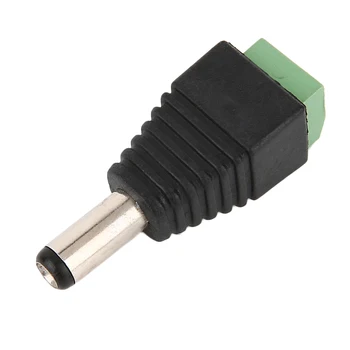 Univerzálny 10pcs/pack Black & Zelený Muž DC Napájací Konektor Plug Adaptéry Pre KAMEROVÝ Systém 4x1x0.5cm 1925