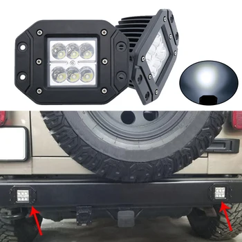 Univerzálny 18W Na Námestí Spot LED Pracovné Svetlo Lišta Nárazníka terénne Vozidlo Jeep 4x4 SUV ATV 12V Práce Lampy