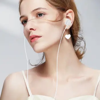 Univerzálny 3,5 mm Duálne Reproduktory Káblové Slúchadlá Pohybe Cievky Stereo In-Ear Slúchadlá Športové Gaming Headset Pre IPhone Samsung