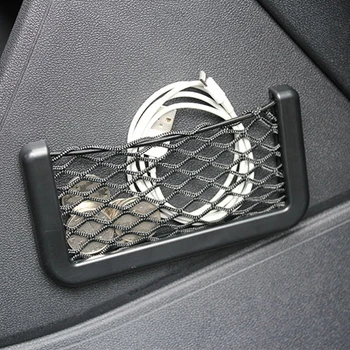 Univerzálny malý automobil seat strane zadnej uskladnenie čistého vrecka mobilný telefón čistého vrecka pre BMW 1 2 3 4 5 6 7 Série X1 X3 X4 X5 X6 325 328 F30