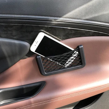 Univerzálny malý automobil seat strane zadnej uskladnenie čistého vrecka mobilný telefón čistého vrecka pre BMW 1 2 3 4 5 6 7 Série X1 X3 X4 X5 X6 325 328 F30