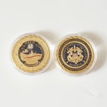 US Army USCG Zlaté Mince Zberateľské Remesiel Zjednotiť Štáty Pobrežná Stráž Výzvou, Pamätné Mince, Medaily 42974