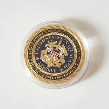 US Army USCG Zlaté Mince Zberateľské Remesiel Zjednotiť Štáty Pobrežná Stráž Výzvou, Pamätné Mince, Medaily
