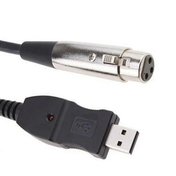 USB 1.1/2.0 USB XLR Odolný Mikrofón Mic Odkaz XLR Konektor, Windows 7/VISTA/XP/2000 Kábel Kábel Vysokej Kvality Vstup Adaptér