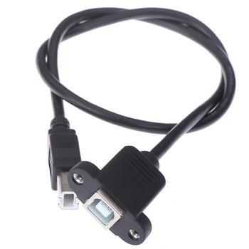 USB 2.0 Typu B Samec Typ B Ženské Tlačiareň Predlžovací Kábel S Panel Mount dierou 30 cm