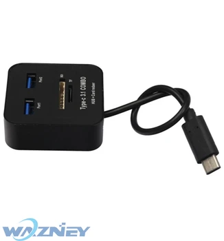 USB 3.1 Typu C, USB-C Viaceré 2 Port HUB TF SD Kariet Adaptéra usb otg combo 2usb+sd+