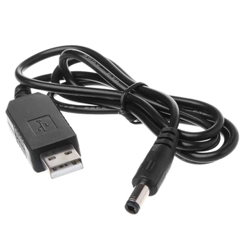 USB 5V do 8.4 V Napájací Kábel Pre cyklistov LED Vedúci Svetlo 18650 Batériu Y3ND
