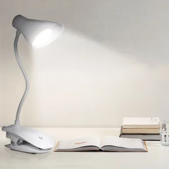 USB Nabíjateľné LED s Objímkou Noci, Lampa na Čítanie 3 Jas Režim Tabuľka Svetlo