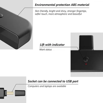 USB Typu C Converter Adaptér Herný ovládač Bluetooth 5.0 Audio Vysielač pre Nintendo Prepínač/NS Lite/PS4 PC, Herných Konzol