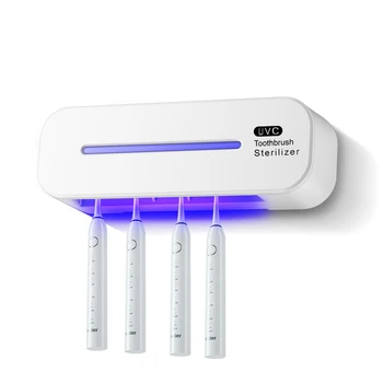 UV Svetlo Sterilizátor Kefka Držiak na Stenu Mount USB Sterilizačný Stojan