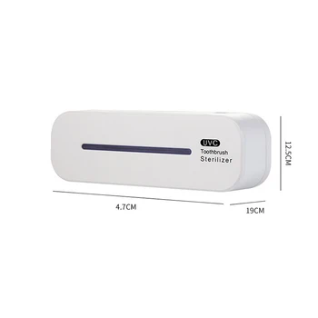 UV Svetlo Sterilizátor Kefka Držiak na Stenu Mount USB Sterilizačný Stojan