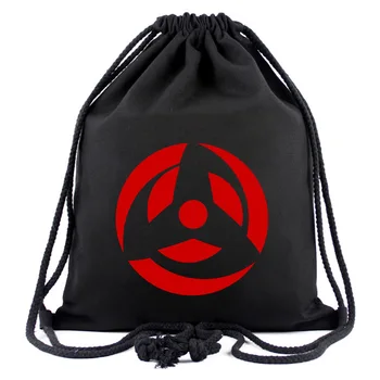 Uzumaki Naruto Akatsuki Sharingan, Študent, plátené tašky Naruto šnúrkou taška anime Batoh