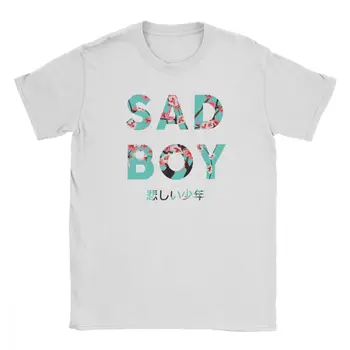 Vaporwave Smutný Chlapec, T Košele pre Mužov, Arizona Ľadový Čaj Estetické Tlač Topy Novinka T-Shirt Posádky Krku Tees