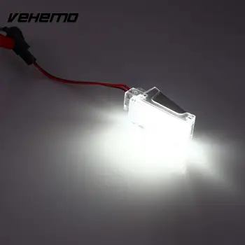 Vehemo 2KS LED špz Svetlo poznávacia Svetlo Zadné Lampy Automobilov pre bezchybné špz Svetlo, Odolná
