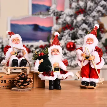 Veselé Vianoce Mini Santa Claus Dekorácie Šťastný Nový Rok Bábika Ozdoby Vianočné Domáce Dekorácie, Ozdoby CH08
