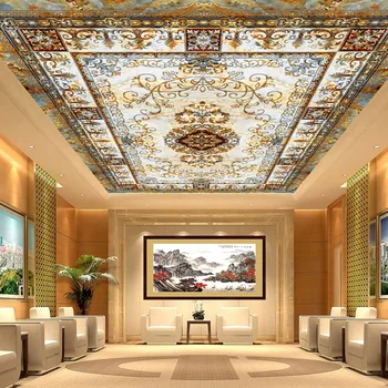 Veľkoobchod 3d stropné nástenné tapeta royal stropné nástenné pre obývacia izba Európsky štýl maľby, 3d fotografie, maľby domova