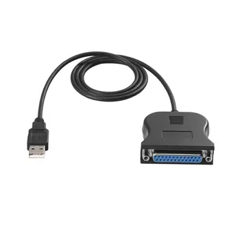Veľkoobchod Nový USB 2.0 s 25-Pinový Paralelný DB25 Port IEEE 1284 Kábel 1Mbps 25pin Paralelnej Tlačiarne adaptér Kábel 66330